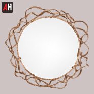 handmade decorated decorative sun shaped wall round mirror